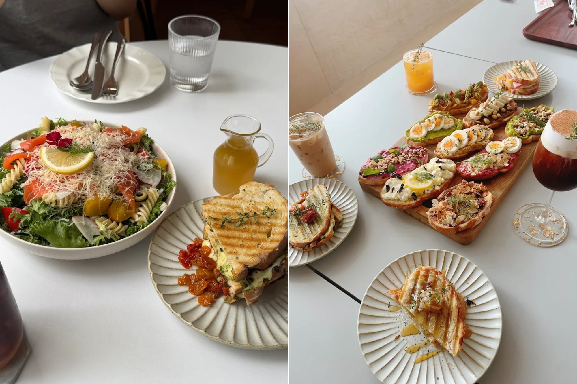 Brunch at RAUM impresses with its elegant presentation, vibrant colors, and fresh flavors
